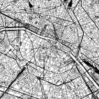 Paris White Map Coffee Mug Gallery Image 2