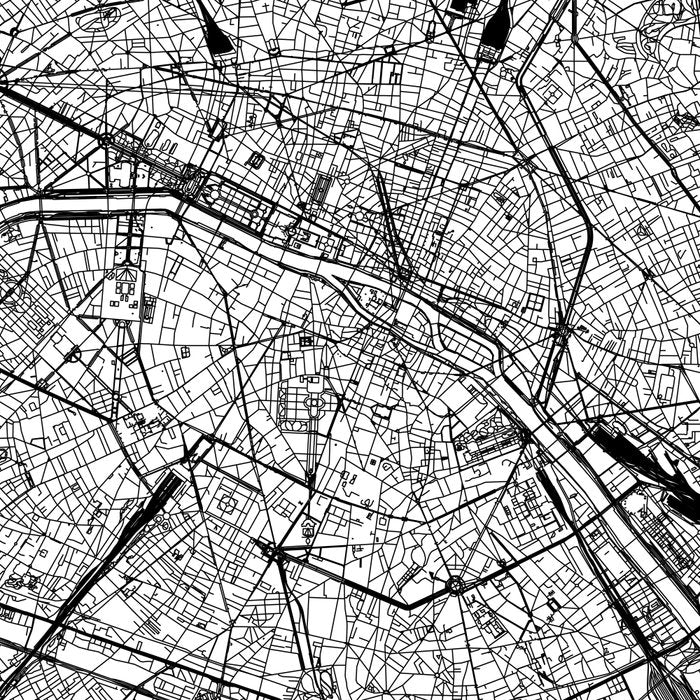Paris White Map Coffee Mug Gallery Image 2