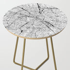 Paris White Map Side Table Gallery Image 2