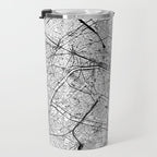 Paris White Map Travel Mug Gallery Image 3