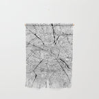 Paris White Map Wall Hanging Gallery Image 1