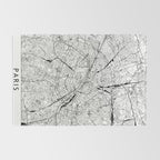Paris White Map Rug Gallery Image 2