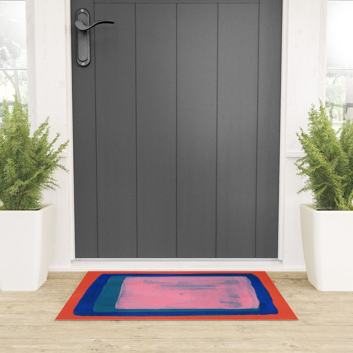 Ocean Pink Colourfield  Welcome Mat Gallery Image 3