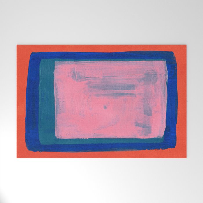 Ocean Pink Colourfield  Welcome Mat Gallery Image 1