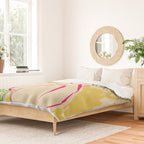 READING AMONG PALM TREES Duvet Cover Gallery Image 2