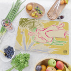 READING AMONG PALM TREES Cutting Board Gallery Image 2