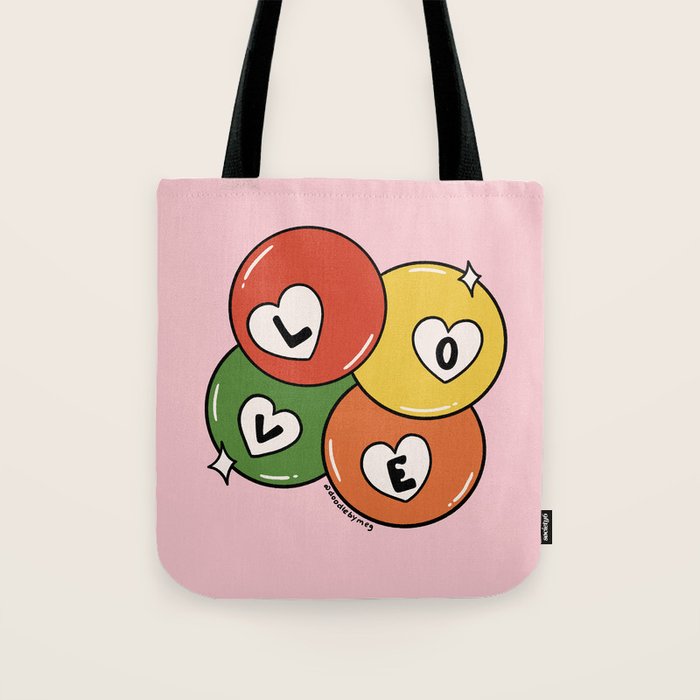 Love Pool Balls Tote Bag Gallery Image 1
