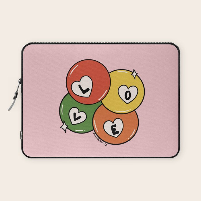 Love Pool Balls Laptop Sleeve Gallery Image 1