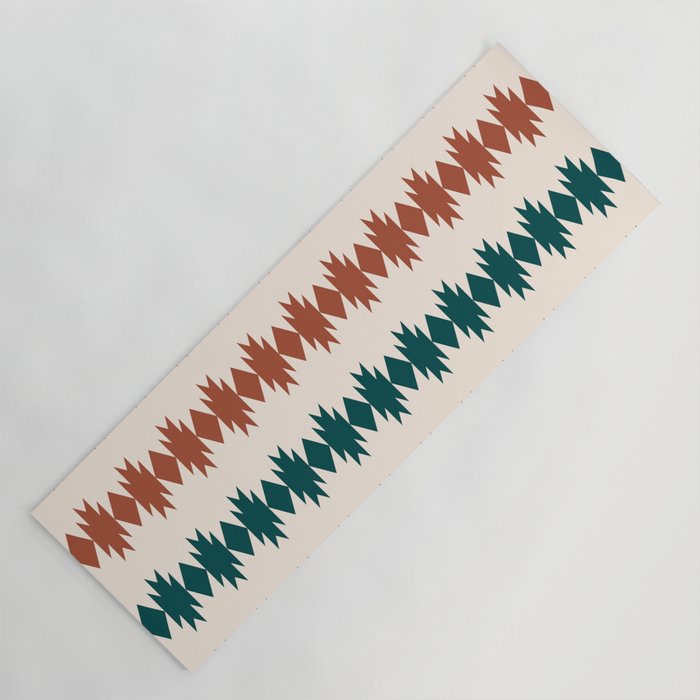 Geometric Southwestern Pattern XXXII Yoga Mat Gallery Image 1