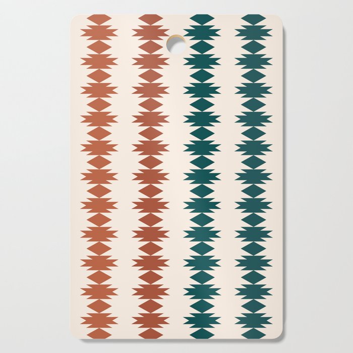 Geometric Southwestern Pattern XXXII Cutting Board Gallery Image 1