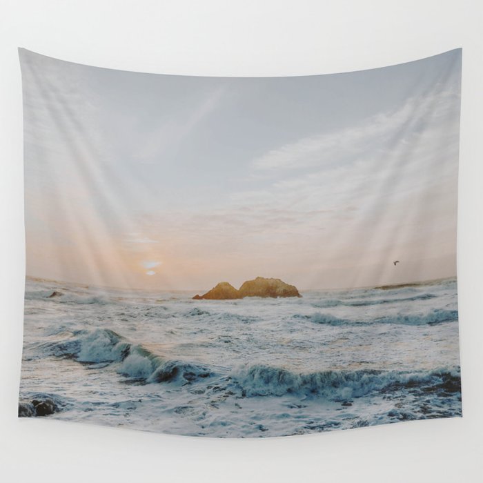 summer sunset vi / san francisco, california Wall Tapestry Gallery Image 1
