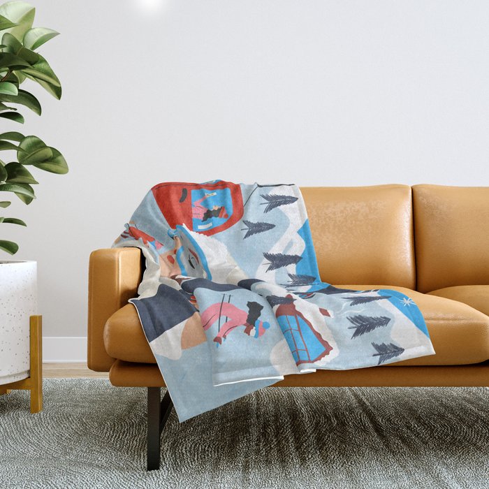 Apres Ski Throw Blanket Gallery Image 1
