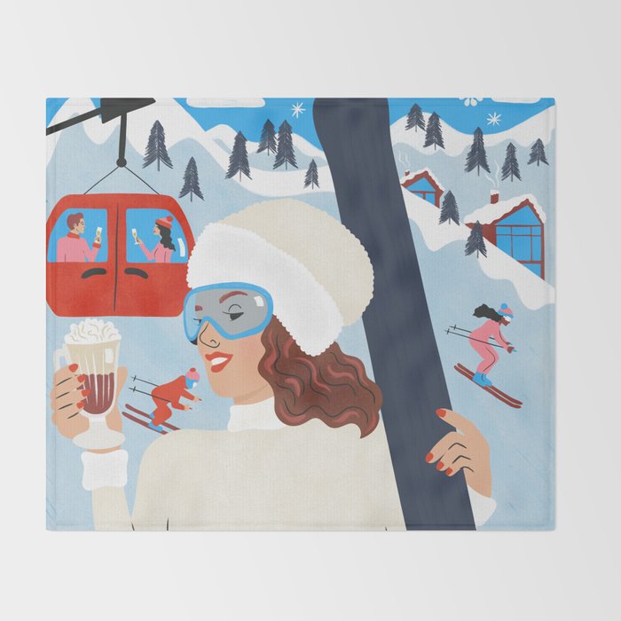 Apres Ski Throw Blanket Gallery Image 2