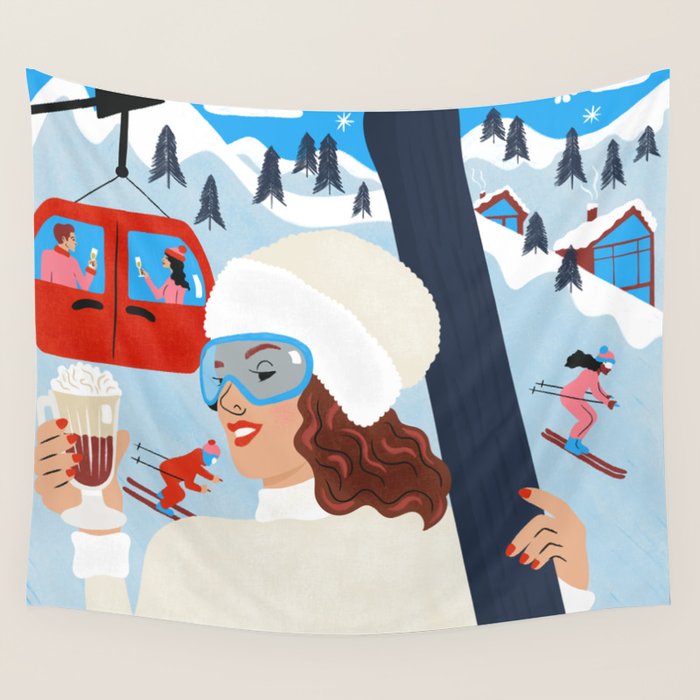 Apres Ski Wall Tapestry Gallery Image 4