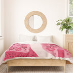 Cowgirl Boots - Hot Pink Duvet Cover Gallery Image 3