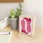 Cowgirl Boots - Hot Pink Mini Art Print Gallery Image 2