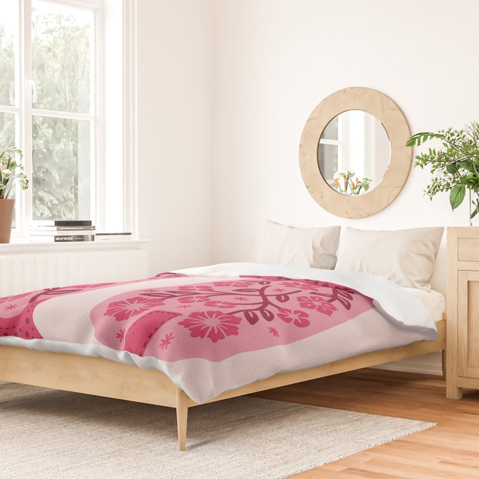 Cowgirl Boots - Hot Pink Duvet Cover Gallery Image 2