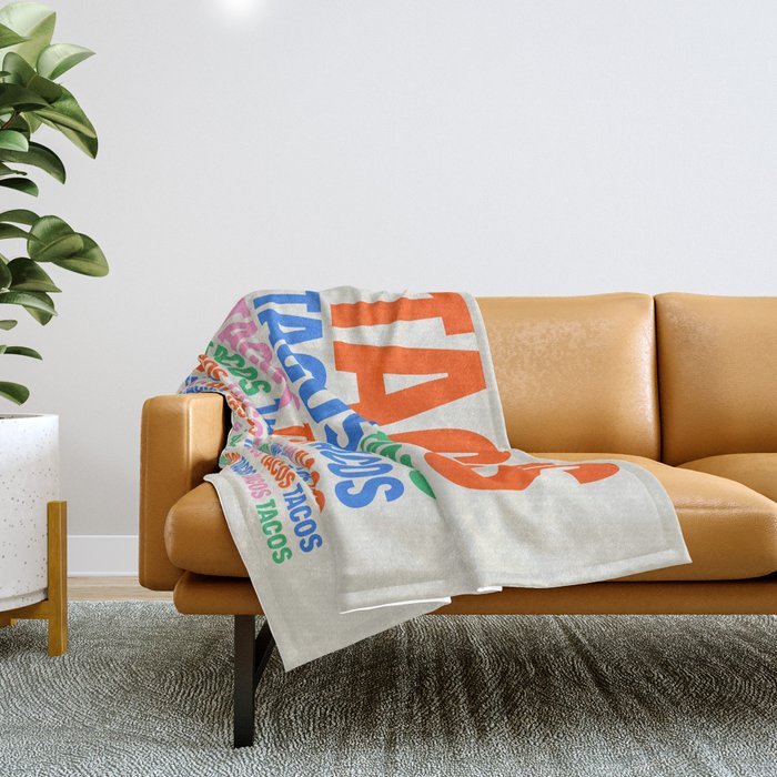 253 Tacos Throw Blanket Gallery Image 1