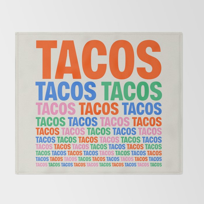 253 Tacos Throw Blanket Gallery Image 2