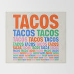253 Tacos Throw Blanket Gallery Image 2
