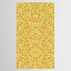 tropical flower power retro 70s pattern by surfy birdy  Tablecloth Gallery Image 2