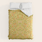 tropical flower power retro 70s pattern by surfy birdy  Duvet Cover Gallery Image 6