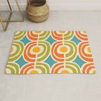 Mid Century Modern Solar Flares Pattern 2 Rug Gallery Image 1