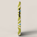 Mid Century Modern Solar Flares Pattern 2 iPhone Case Gallery Image 2