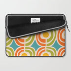 Mid Century Modern Solar Flares Pattern 2 Laptop Sleeve Gallery Image 2