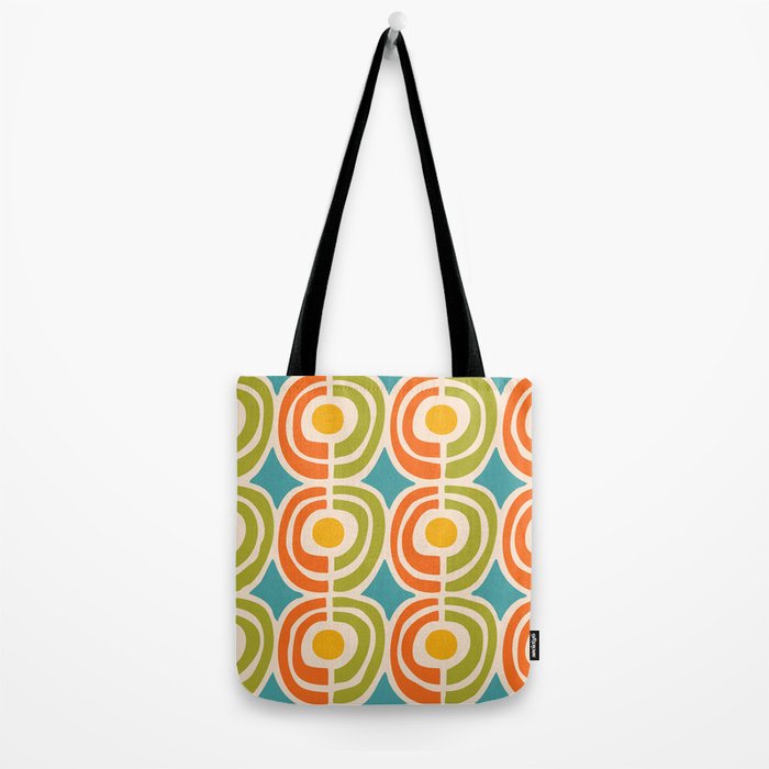 Mid Century Modern Solar Flares Pattern 2 Tote Bag Gallery Image 2