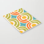 Mid Century Modern Solar Flares Pattern 2 Notebook Gallery Image 3