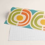 Mid Century Modern Solar Flares Pattern 2 Wrapping Paper Gallery Image 2
