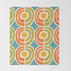 Mid Century Modern Solar Flares Pattern 2 Throw Blanket Gallery Image 2