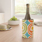 Mid Century Modern Solar Flares Pattern 2 Wine Chiller Gallery Image 4