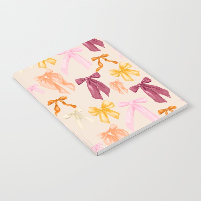 Pastel Watercolor Bow Ties Notebook Gallery Image 2
