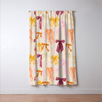 Pastel Watercolor Bow Ties Window Curtain Gallery Image 3