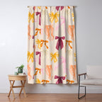 Pastel Watercolor Bow Ties Window Curtain Gallery Image 5