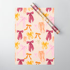 Pastel Watercolor Bow Ties Wrapping Paper Gallery Image 1