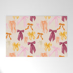 Pastel Watercolor Bow Ties Welcome Mat Gallery Image 1