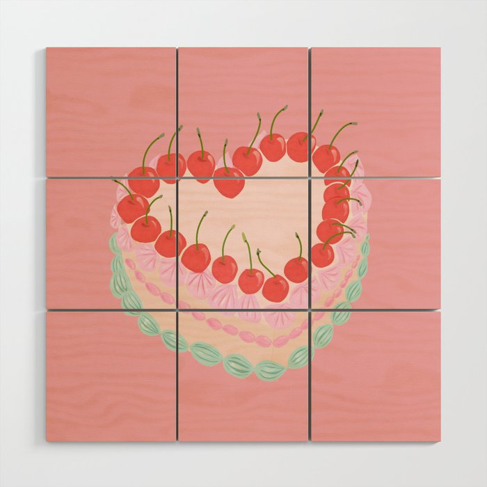 Preppy Cake Wood Wall Art Gallery Image 1