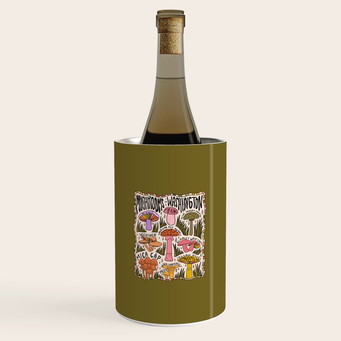 Mushrooms of Washington Wine Chiller Gallery Image 1
