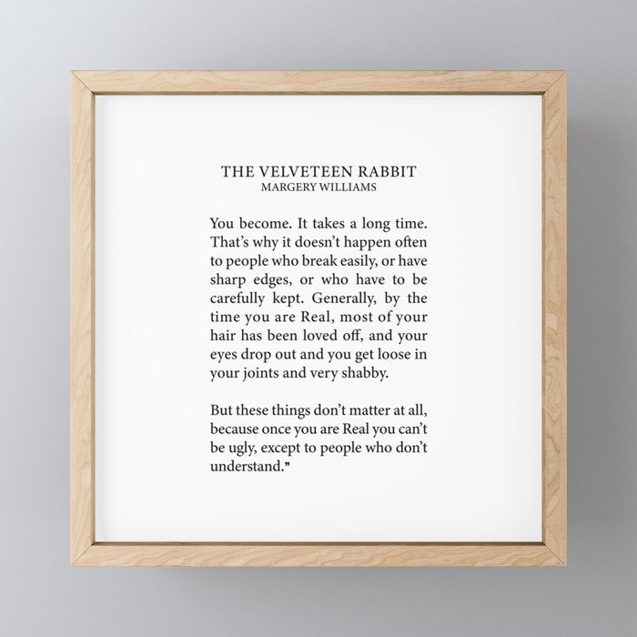 Becoming Real, Velveteen Rabbit Mini Art Print Gallery Image 1