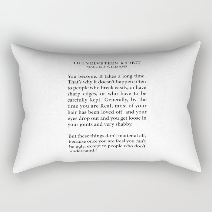 Becoming Real, Velveteen Rabbit Rectangular Pillow Gallery Image 2