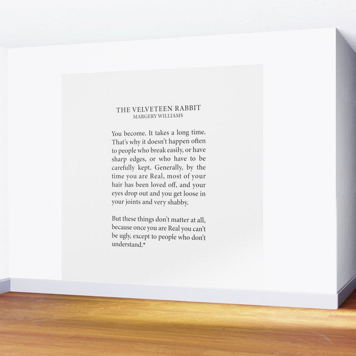 Becoming Real, Velveteen Rabbit Wall Mural Gallery Image 2