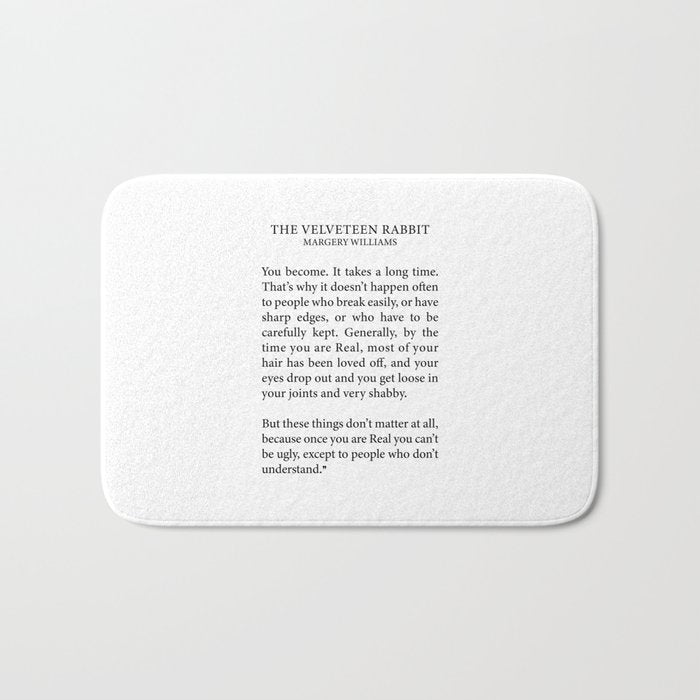 Becoming Real, Velveteen Rabbit Bath Mat Gallery Image 1