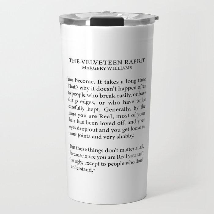 Becoming Real, Velveteen Rabbit Travel Mug Gallery Image 1