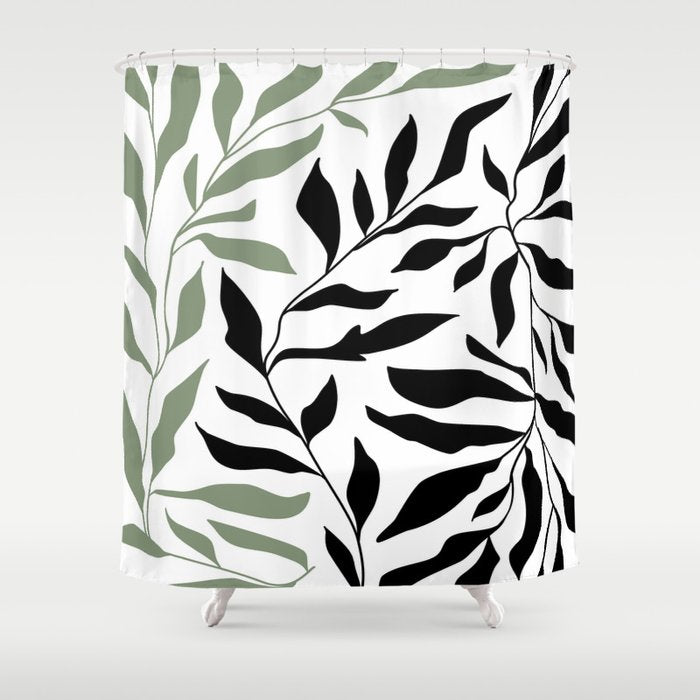 Simplistic Nature Shower Curtain Gallery Image 1