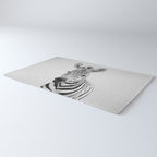 Baby Zebra - Black & White Rug Gallery Image 3
