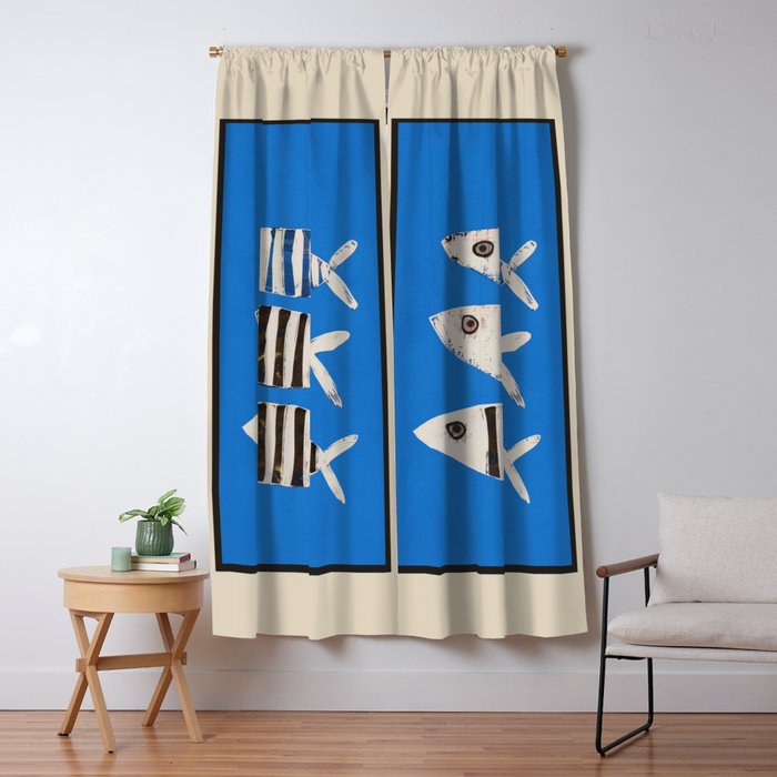 Bold Stripes Beneath the Surface Window Curtain Gallery Image 5
