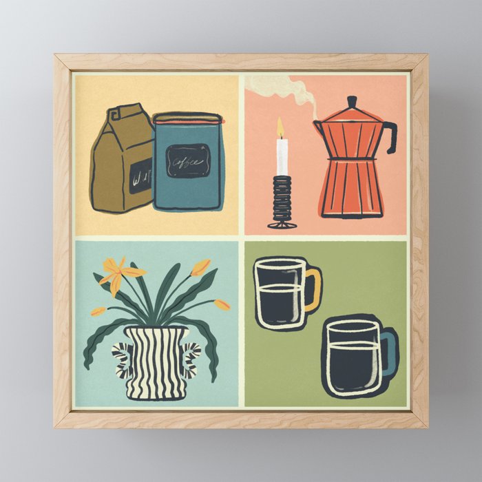 Coffee Essentials Still Life Mini Art Print Gallery Image 1